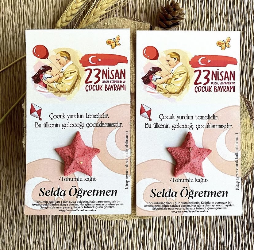 Screenshot 23 Nisan Tohumlu Kart, Öğretmen İsimli Hediye Kartı - Görsel 1