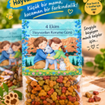 Öğrenciler için Hayvanları Koruma Günü Hediyelik Kedi Dog Mama Kartı - Okul Ve Sınıf İçi Etkinlik Hediyesi (10x15 cm)